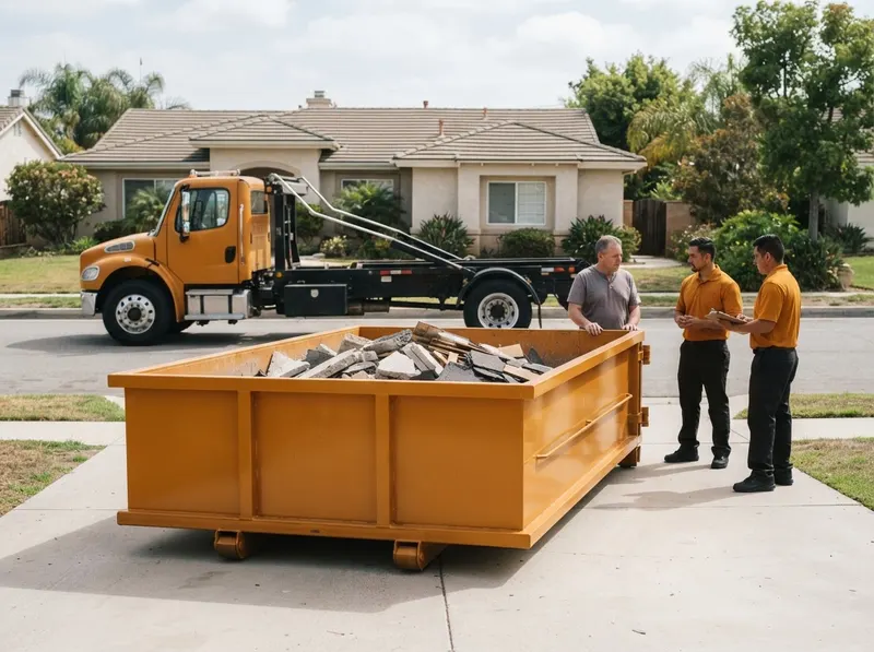 10-Yard Low-Boy Dumpster Rental in Los Angeles, CA