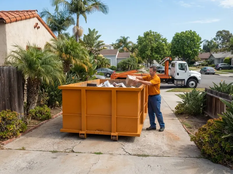 3-Yard Commercial Dumpster Rental in Los Angeles, CA